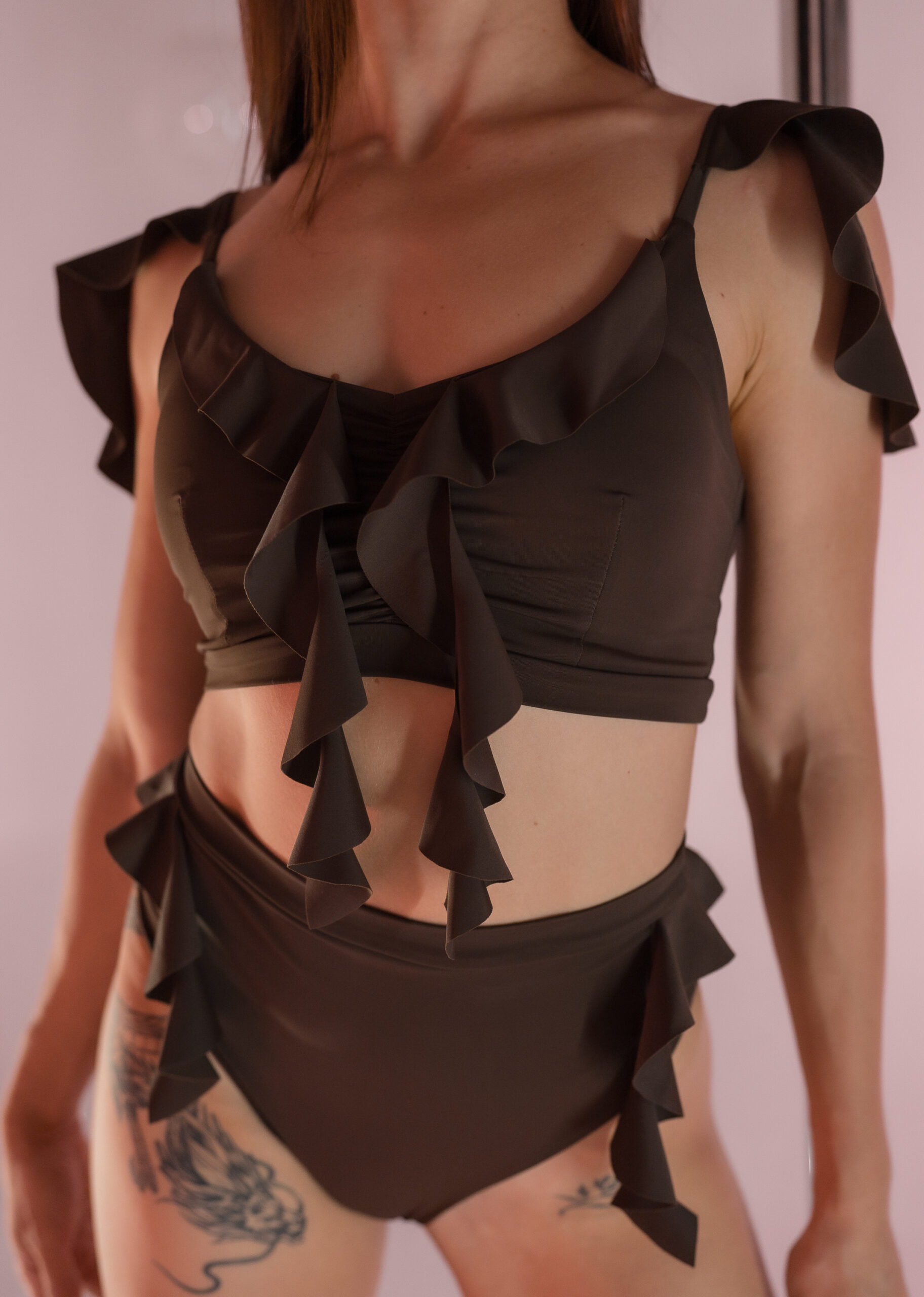 Pole dance art outfit